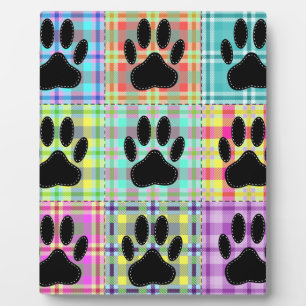 Dog Paw Pattern Quilt Fotoplaat