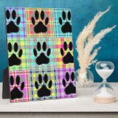 Dog Paw Pattern Quilt Fotoplaat (Zijkant)