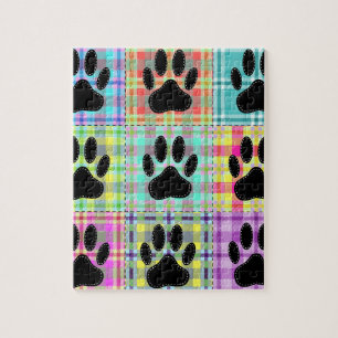 Dog Paw Pattern Quilt Legpuzzel