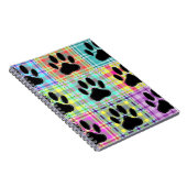 Dog Paw Pattern Quilt Notitieboek (Rechterzijde)