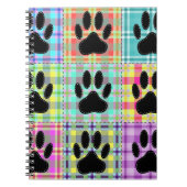 Dog Paw Pattern Quilt Notitieboek (Voorkant)