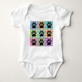 Dog Paw Pattern Quilt Romper (Voorkant)