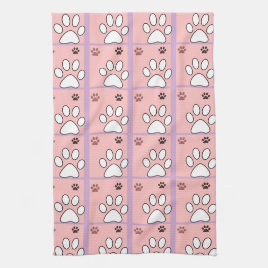 Dog Paw Pattern Theedoek (Verticaal)