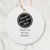 Dog Paw Pet Business Logo Bedankjes Labels (Achterkant)