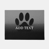Dog Paw Print Aangepast Deurmat (Voorkant)