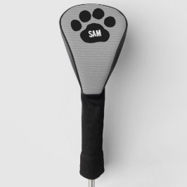 Dog Paw Print aangepaste naam Initialen Golfheadcover
