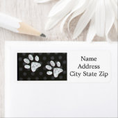 ***DOG PAW PRINT** ADDRESS ETIKET (Insitu)