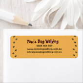 Dog Paw Print Address Label (Insitu)