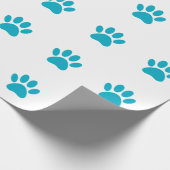 Dog Paw Print Art Cadeaupapier (Hoek)