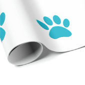 Dog Paw Print Art Cadeaupapier (Rol Hoek)