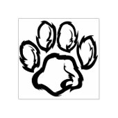 Dog Paw Print Art Stamp Rubberstempel (Afrduk)