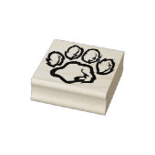 Dog Paw Print Art Stamp Rubberstempel (Stempel)
