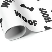 Dog Paw print Botten en woofs op maat Cadeaupapier (Rol Hoek)