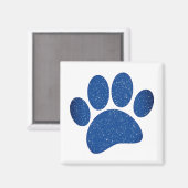 Dog Paw Print Cartoon Oud Papier Print Magneet (Voorkant / Achterkant)