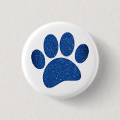 Dog Paw Print Cartoon Oud Papier Print Ronde Button 3,2 Cm (Voorkant)