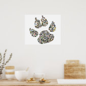 Dog Paw Print Collage (Keuken)