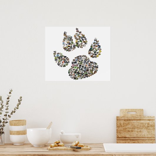 Dog Paw Print Collage (Keuken)