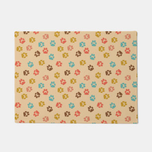 Dog Paw Print Color Dierenvriend Deurmat