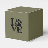 Dog Paw Print Favor Box Bedankdoosjes (Voorkant Zijde)