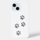 Dog Paw Print iPhone Case – Cute Animal Print  (Achterkant)