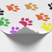 Dog Paw Print kleurpatroon Cadeaupapier (Hoek)