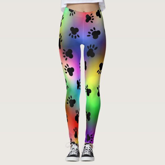 Dog Paw print leggings (Voorkant)