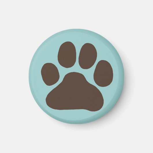 Dog Paw Print Magneet (Voorkant)