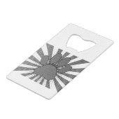 Dog Paw Print Manga Style Creditkaart Flessenopener (Achterkant Gekanteld)