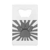 Dog Paw Print Manga Style Creditkaart Flessenopener (Achterkant)