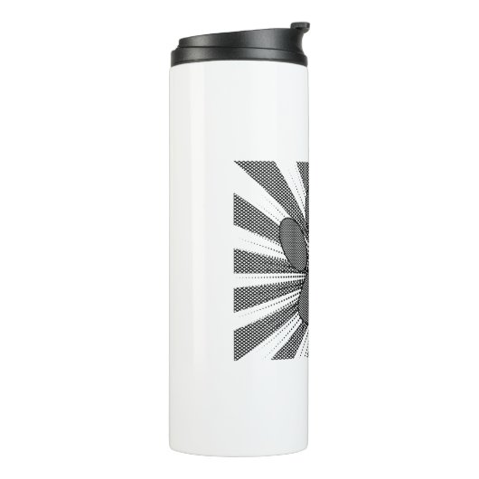 Dog Paw Print Manga Style Thermosbeker (Gedraaid links)