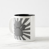 Dog Paw Print Manga Style Tweekleurige Koffiemok (Voorkant links)