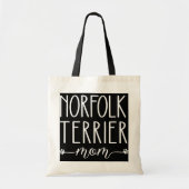 Dog Paw Print Norfolk Terrier Mam Tote Bag (Voorkant)
