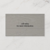 Dog Paw Print op Faux Wood Syle Background Visitekaartje (Achterkant)