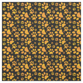 Dog Paw Print Pattern | Sinaasappel Stof (Swatch)
