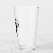 Dog Paw Print Personalized Pet Lover Drink Glas (Links)