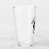 Dog Paw Print Personalized Pet Lover Drink Glas (Rechts)