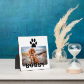 Dog Paw Print Pet Aangepaste foto Fotoplaat (Insitu)