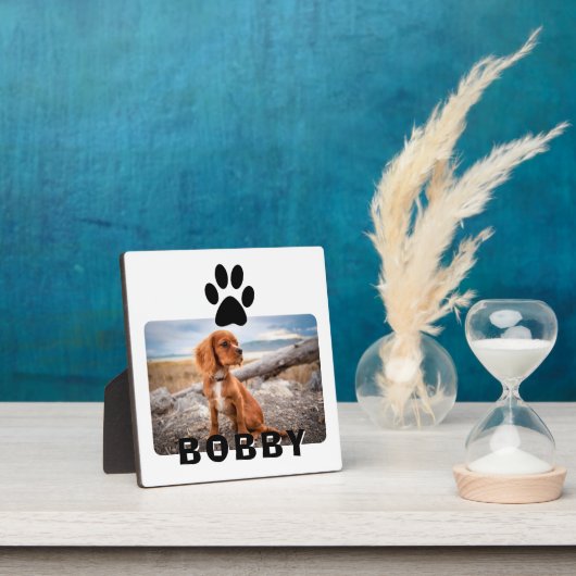 Dog Paw Print Pet Aangepaste foto Fotoplaat (Insitu)