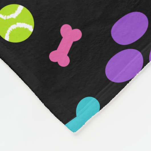 Dog Paw Print Pet Fleece Deken (Hoek)