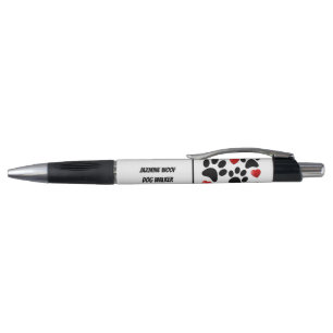 Dog Paw Print Pet Sitter Fun Harten Klant Pen