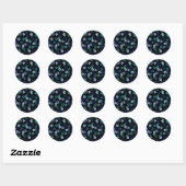 Dog Paw Print Ronde Sticker (Vel)