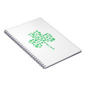 Dog Paw Print Shamrock Notitieboek (Rechterzijde)