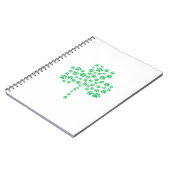 Dog Paw Print Shamrock Notitieboek (Linkerzijde)
