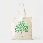 Dog Paw Print Shamrock Tote Bag (Voorkant)