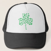 Dog Paw Print Shamrock Trucker Pet (Voorkant)
