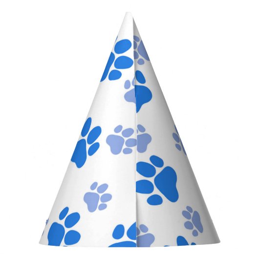 Dog Paw Print Simple Animal Lover Cute Puppies Feesthoedjes (Achterkant)