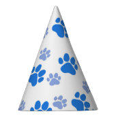 Dog Paw Print Simple Animal Lover Cute Puppies Feesthoedjes (Rechts)