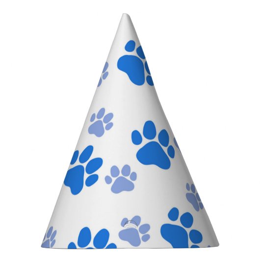 Dog Paw Print Simple Animal Lover Cute Puppies Feesthoedjes (Rechts)