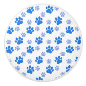 Dog Paw Print Simple Animal Lover Cute Puppies Keramische Knop (Voorkant)