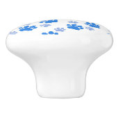 Dog Paw Print Simple Animal Lover Cute Puppies Keramische Knop (Zijkant)